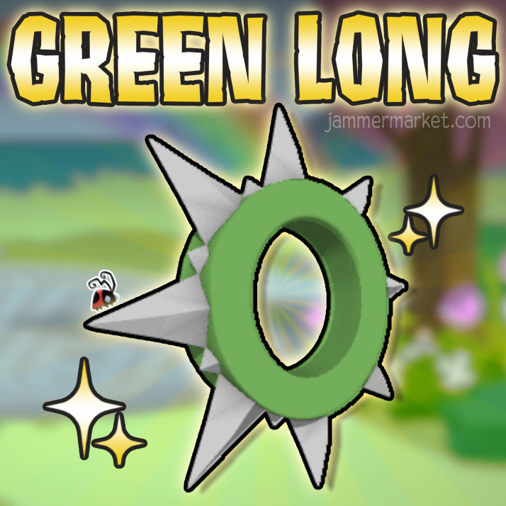 Green Long Spike Collar