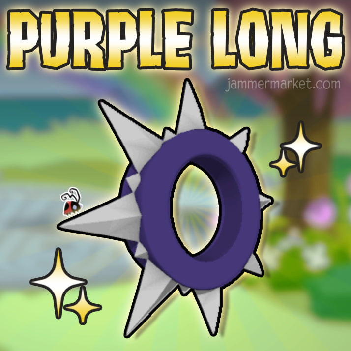 Purple Long Spike Collar