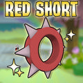 Red Short Spike Collar