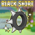 Black Short Spike Collar
