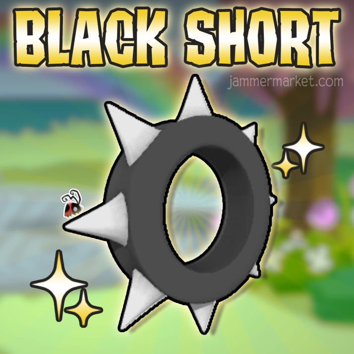 Black Short Spike Collar