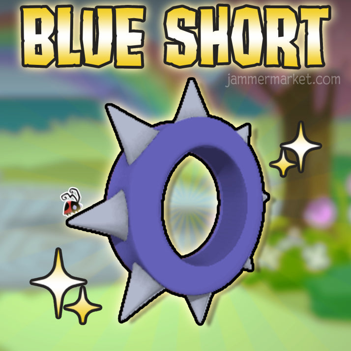 Blue Short Spike Collar
