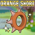 Orange Short Spike Collar