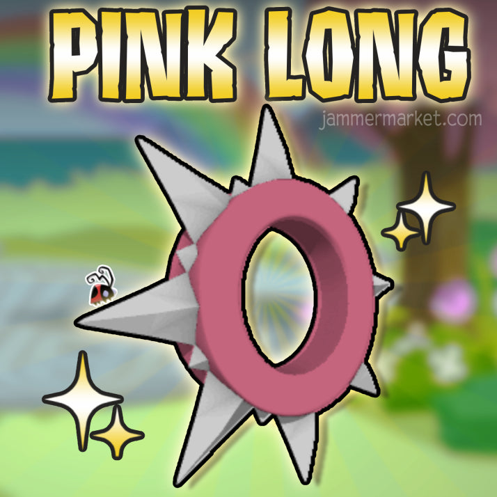 Pink Long Spike Collar