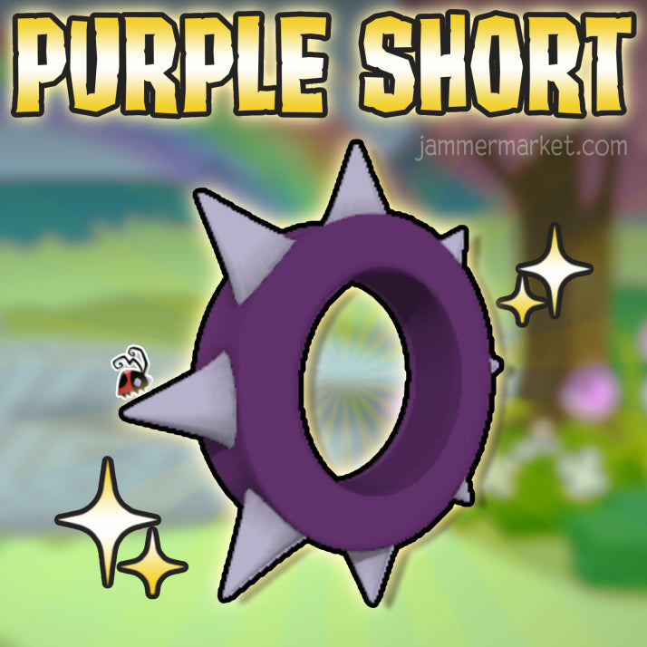 Purple Short Spike Collar