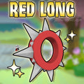 Red Long Spike Collar